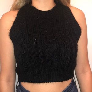 black crop top